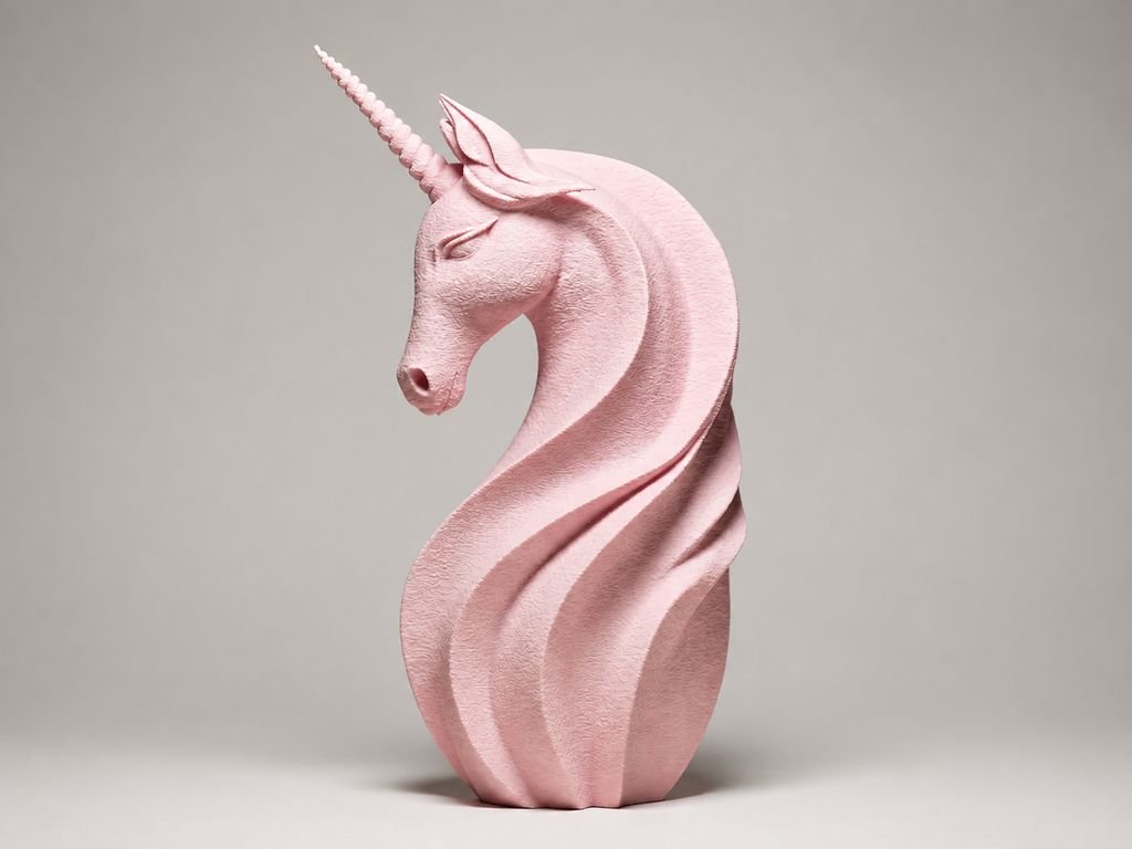 Moderne Einhorn-Skulptur – Magische Fantasy-Deko FehnFactory