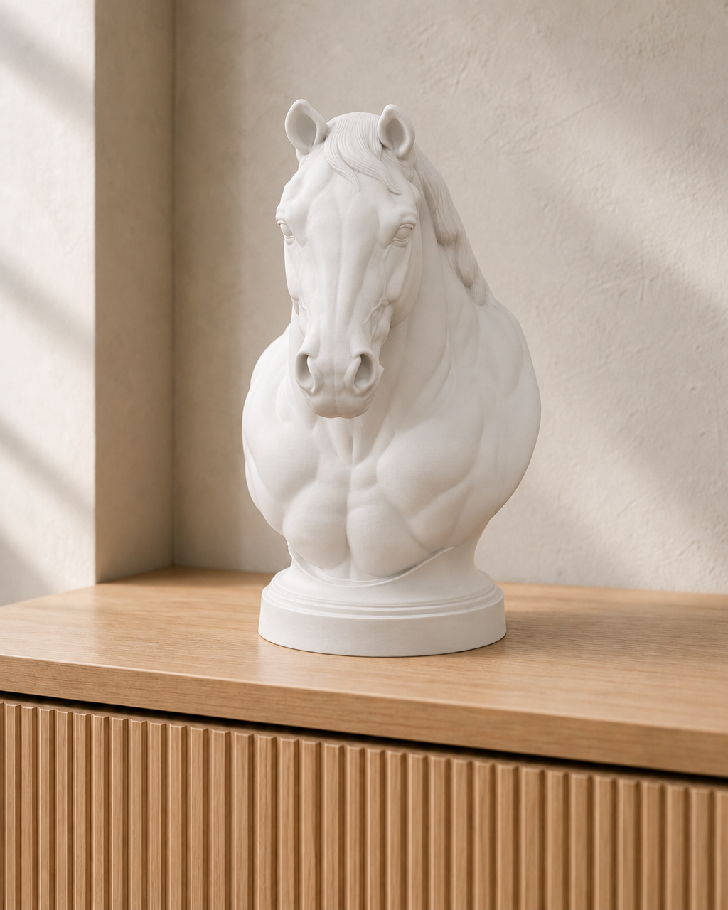Quarter Horse – Pferdebüste – 01 weiss