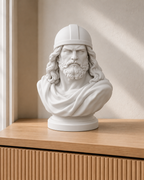 Thor – nordische Büste – 01 weiss