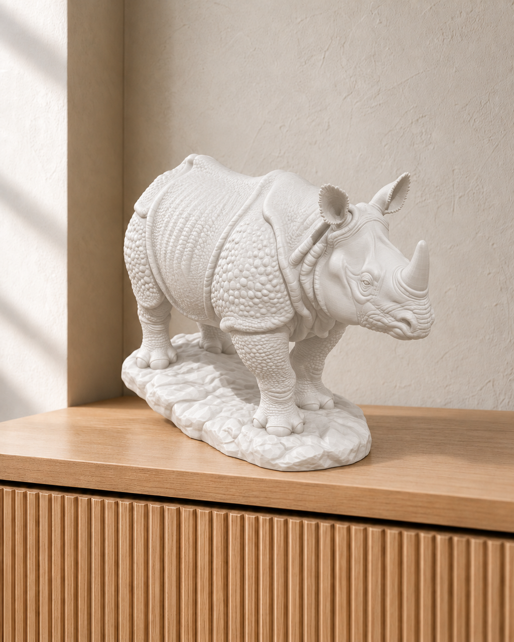 Panzernashorn – 01 weiss