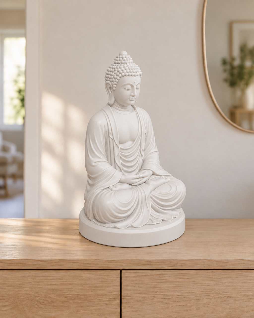 Meditierender Buddha - digitale Modellansicht