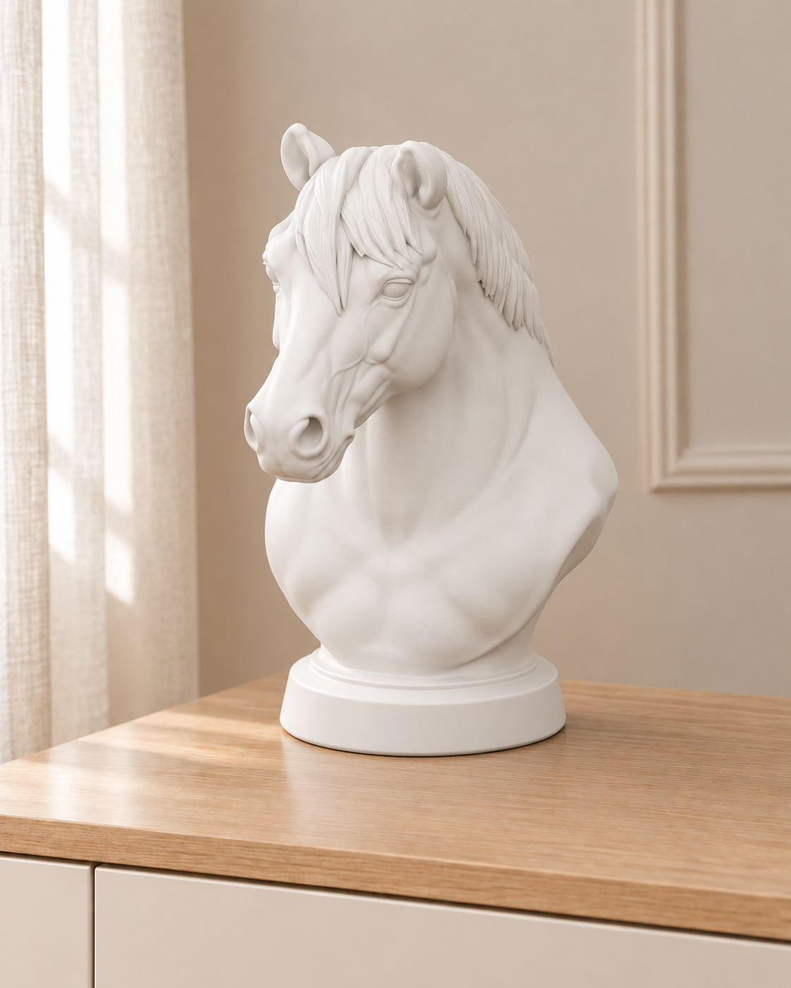 Haflinger – Pferdebüste – 01 weiss