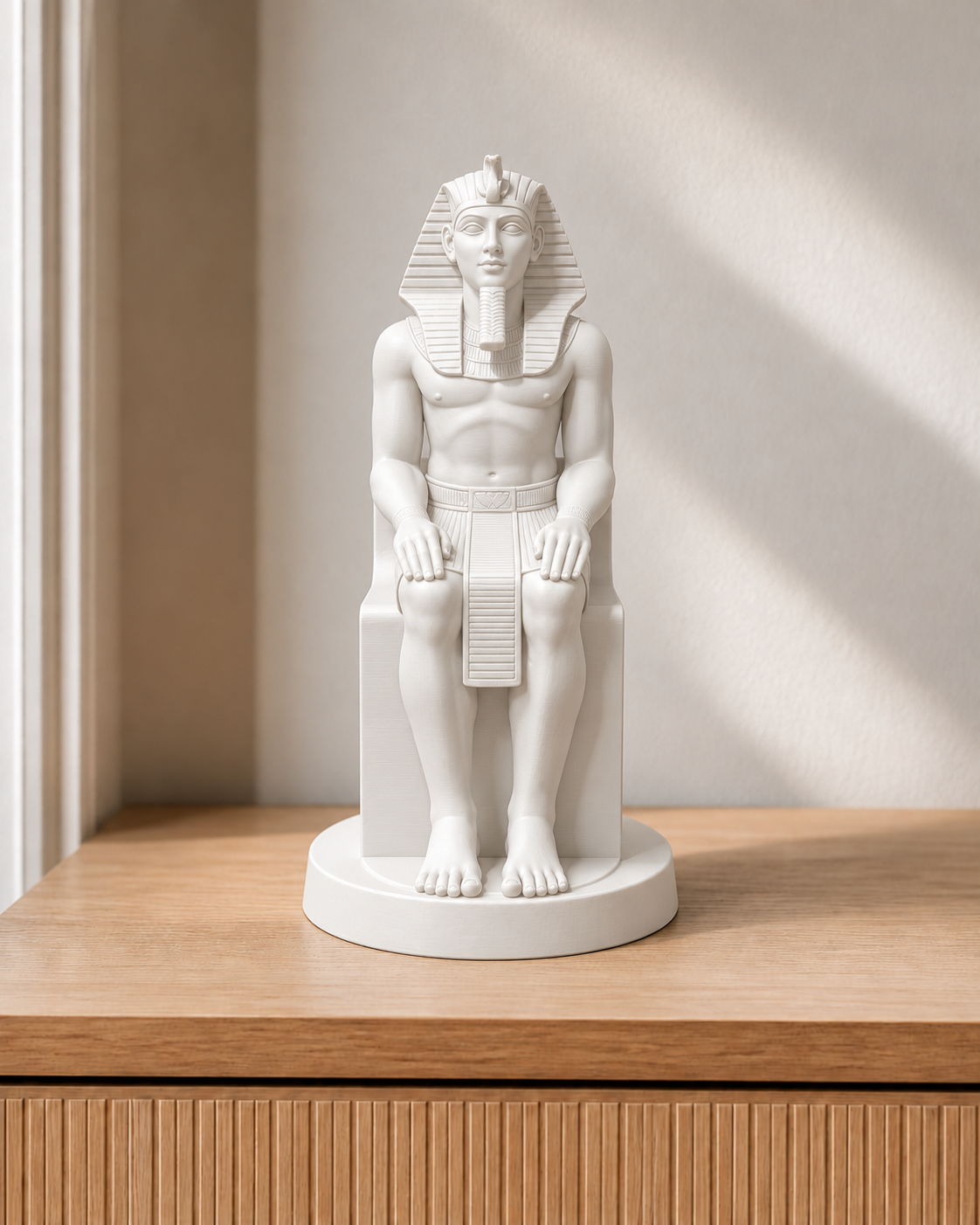 Pharao auf Thron – 01 weiss