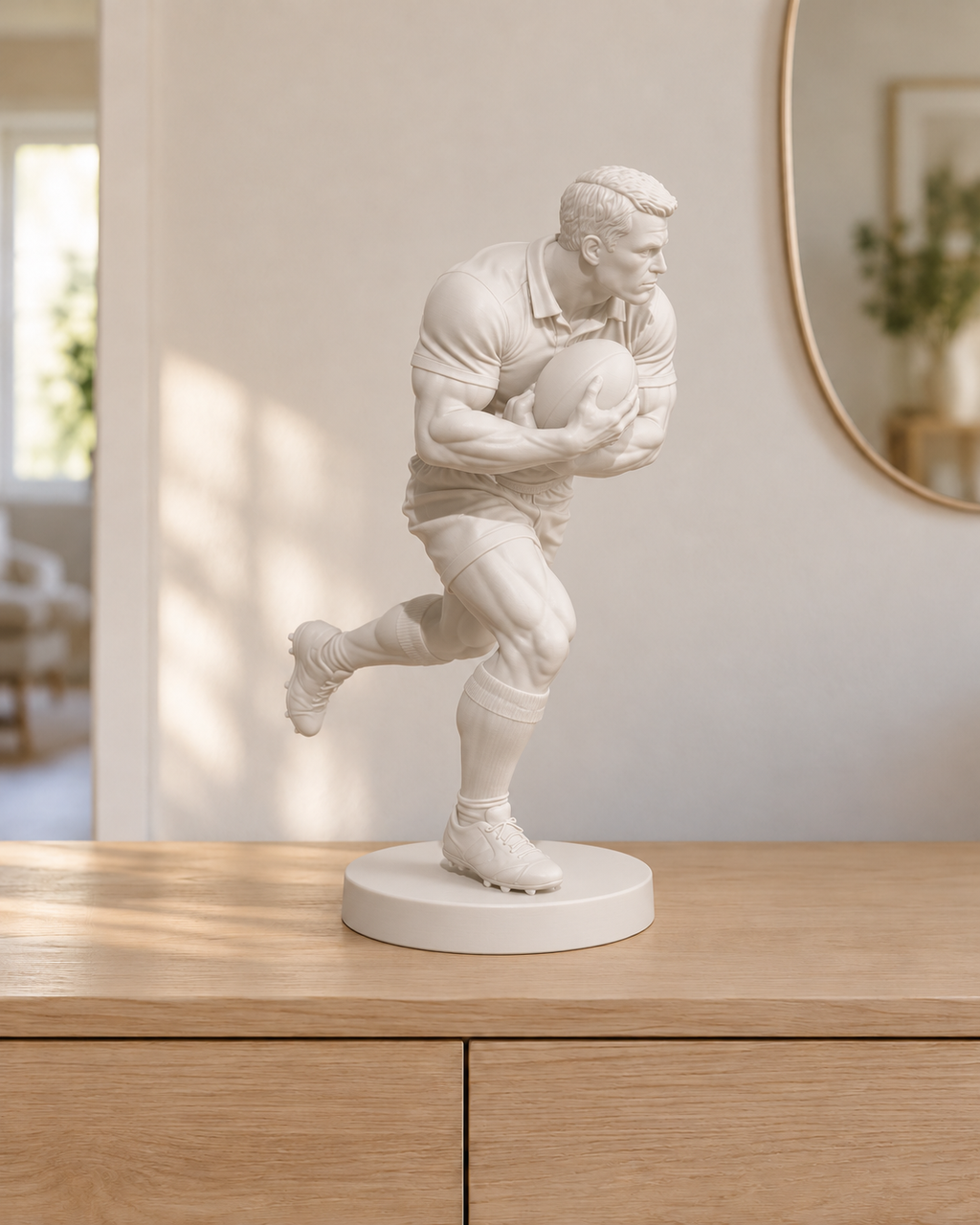 Rugbyspieler – 01 weiss