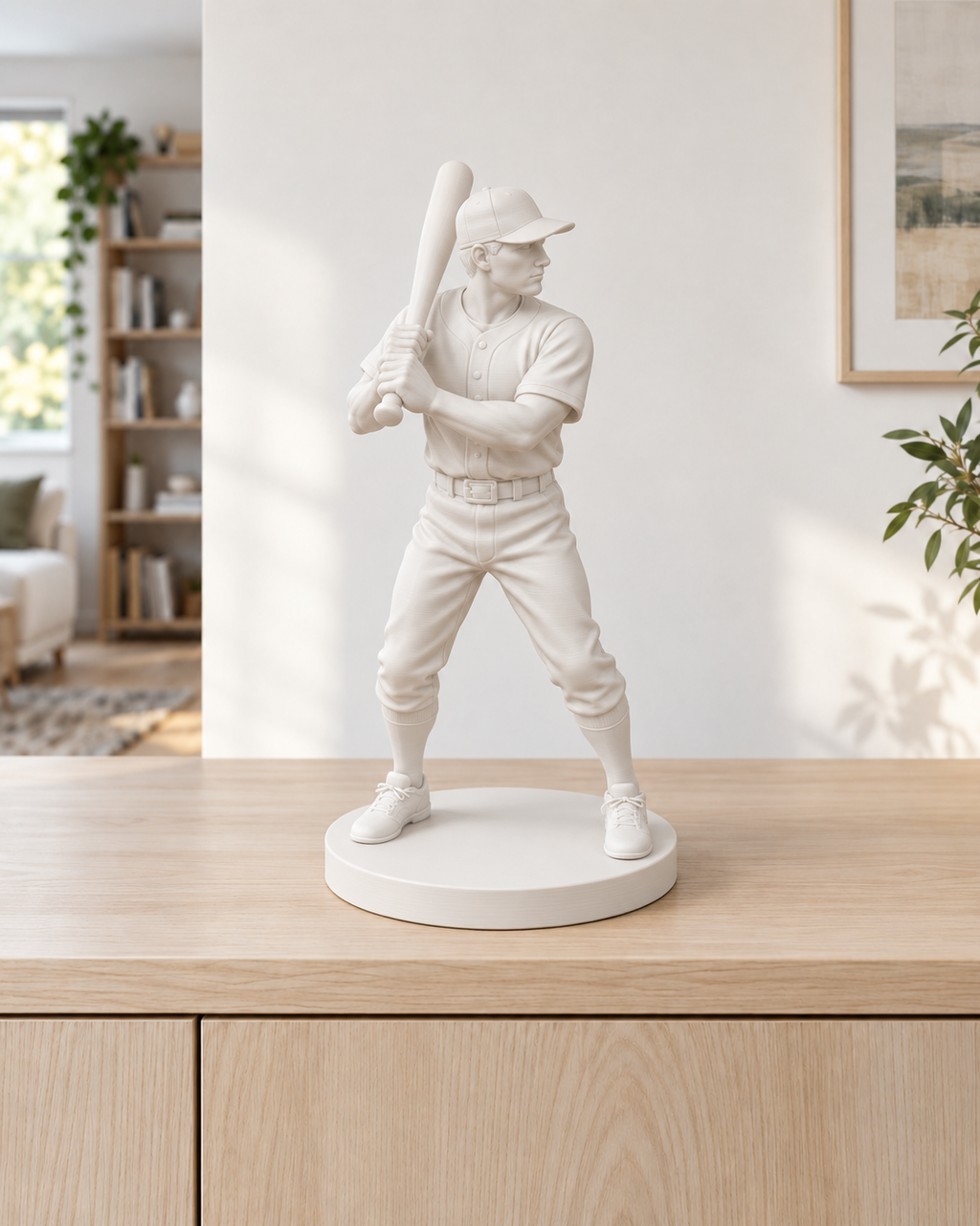 Baseball-Schlagmann - 01-weiss