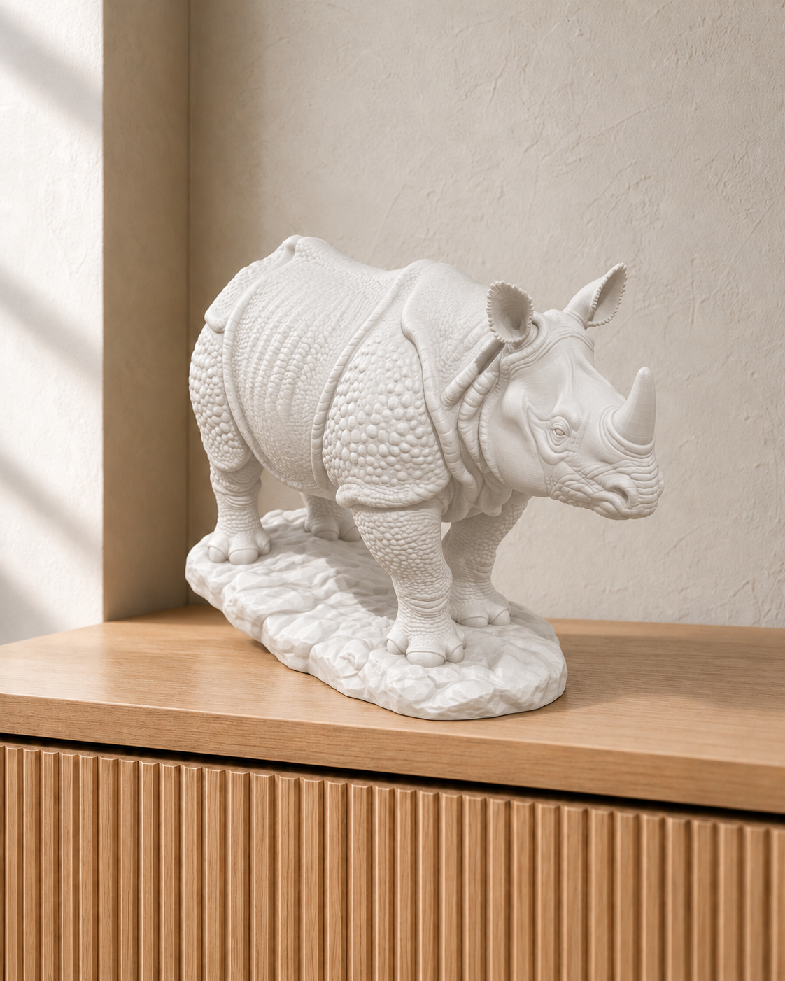 Panzernashorn – 01 weiss