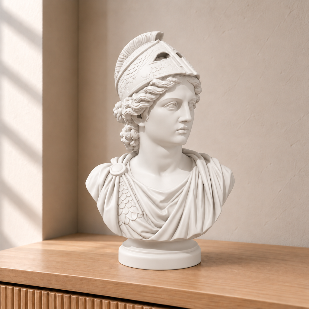 Athene – antike Büste – 01 weiss