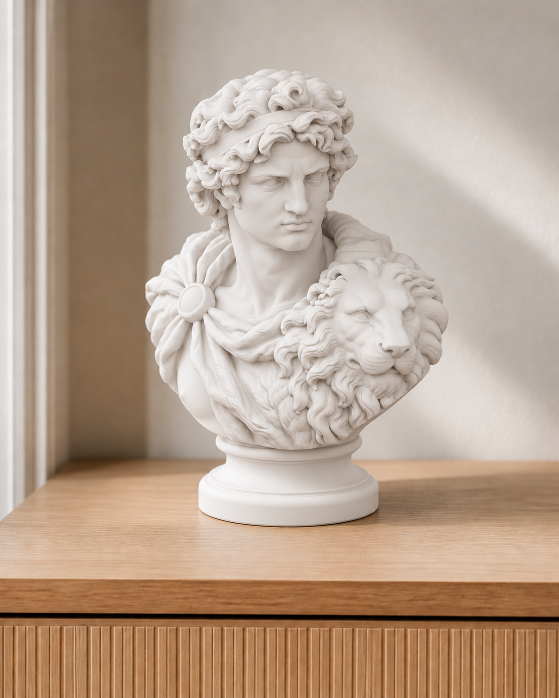 Alexander – antike Büste – 01 weiss