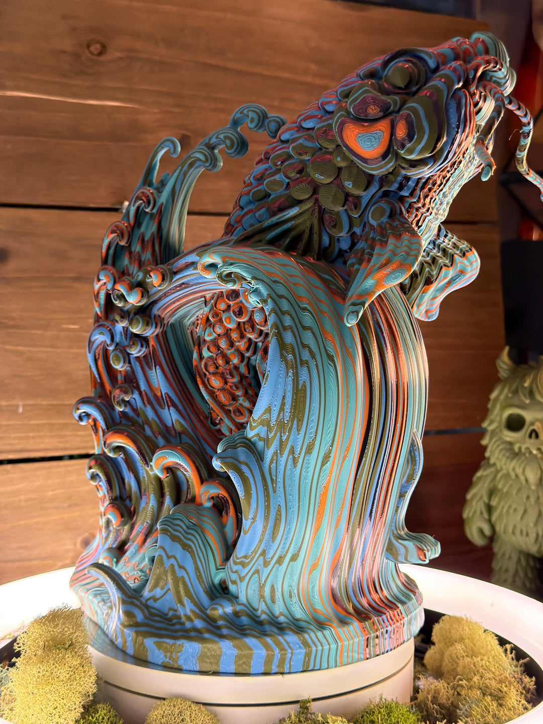 Freistehende Koi-Skulptur FehnFactory
