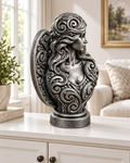 Engelbüste Ornament - Silber handbemalt Wohnzimmer