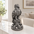 Harpyie auf Stamm Ornament - Silber handbemalt Wohnzimmer