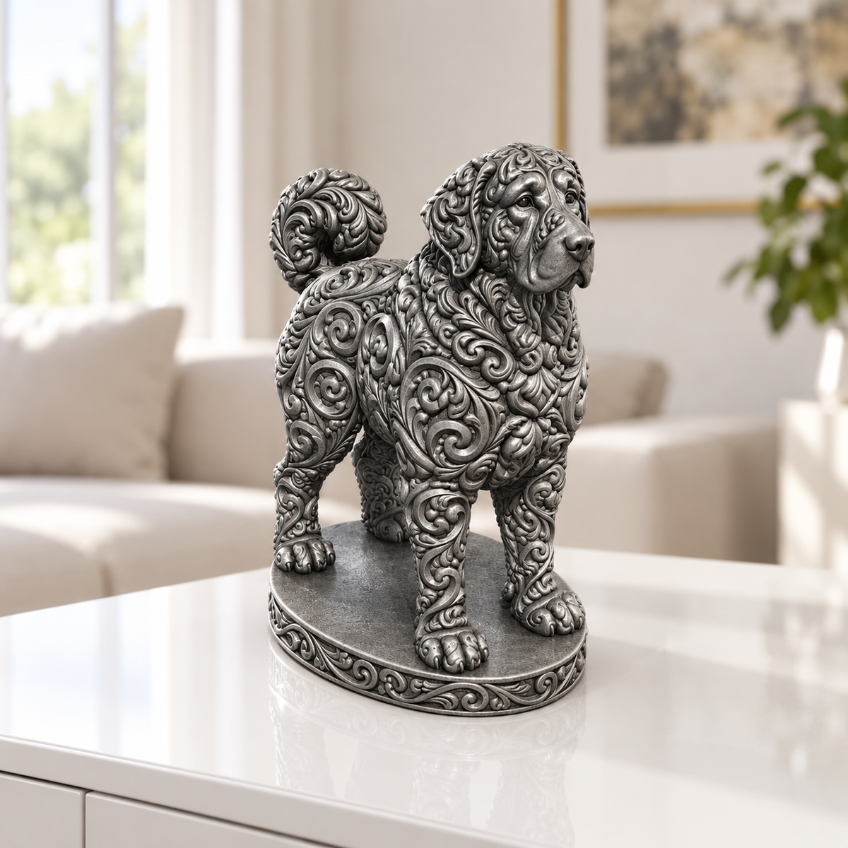 Kangal Ornament - Silber handbemalt Wohnzimmer
