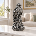 Seeadler auf Stamm Ornament - Silber handbemalt Wohnzimmer