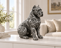 Cane Corso Ornament - Silber handbemalt Wohnzimmer