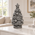 Weihnachtsbaum Ornament - Silber handbemalt Wohnzimmer