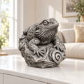 Bartagame Ornament - Silber handbemalt Wohnzimmer