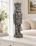 Nussknacker Soldat Ornament - Silber handbemalt Wohnzimmer