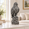 Weißkopfseeadler Ornament - Silber handbemalt Wohnzimmer