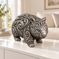 Wombat Ornament - Silber handbemalt Wohnzimmer