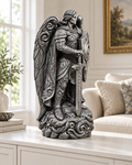 Erzengel Ornament - Silber handbemalt Wohnzimmer