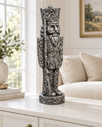 Nussknacker Soldat Ornament - Silber handbemalt Wohnzimmer