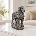 Dogo Argentino Ornament - Silber handbemalt Wohnzimmer