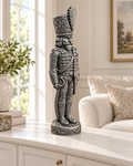 Nussknacker Husar Ornament - Silber handbemalt Wohnzimmer