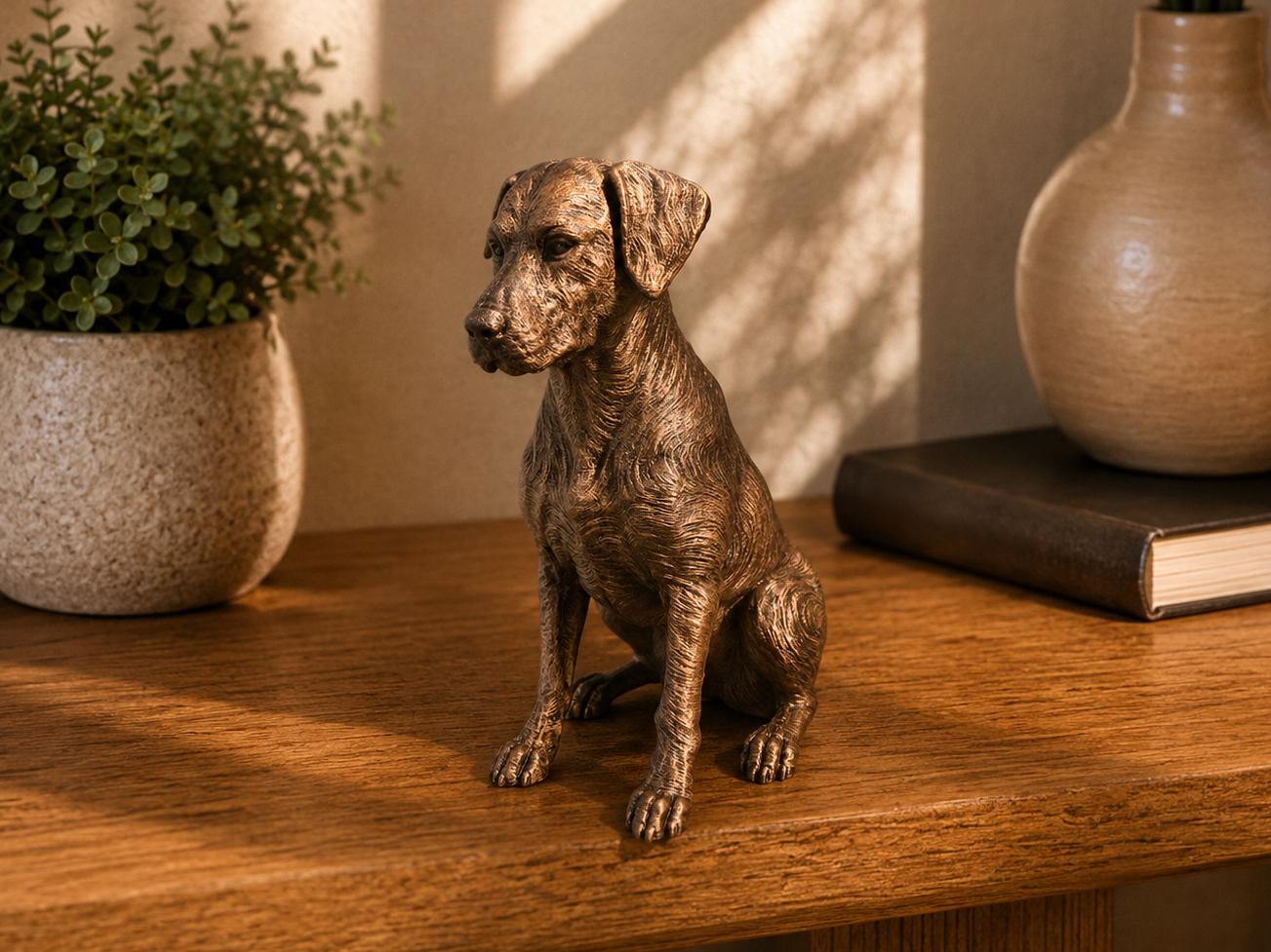Dalmatiner Hundefigur sitzend – Dalmatian Dog Figurine | Hundedeko für innen | Made in Germany Fehn-factory.de