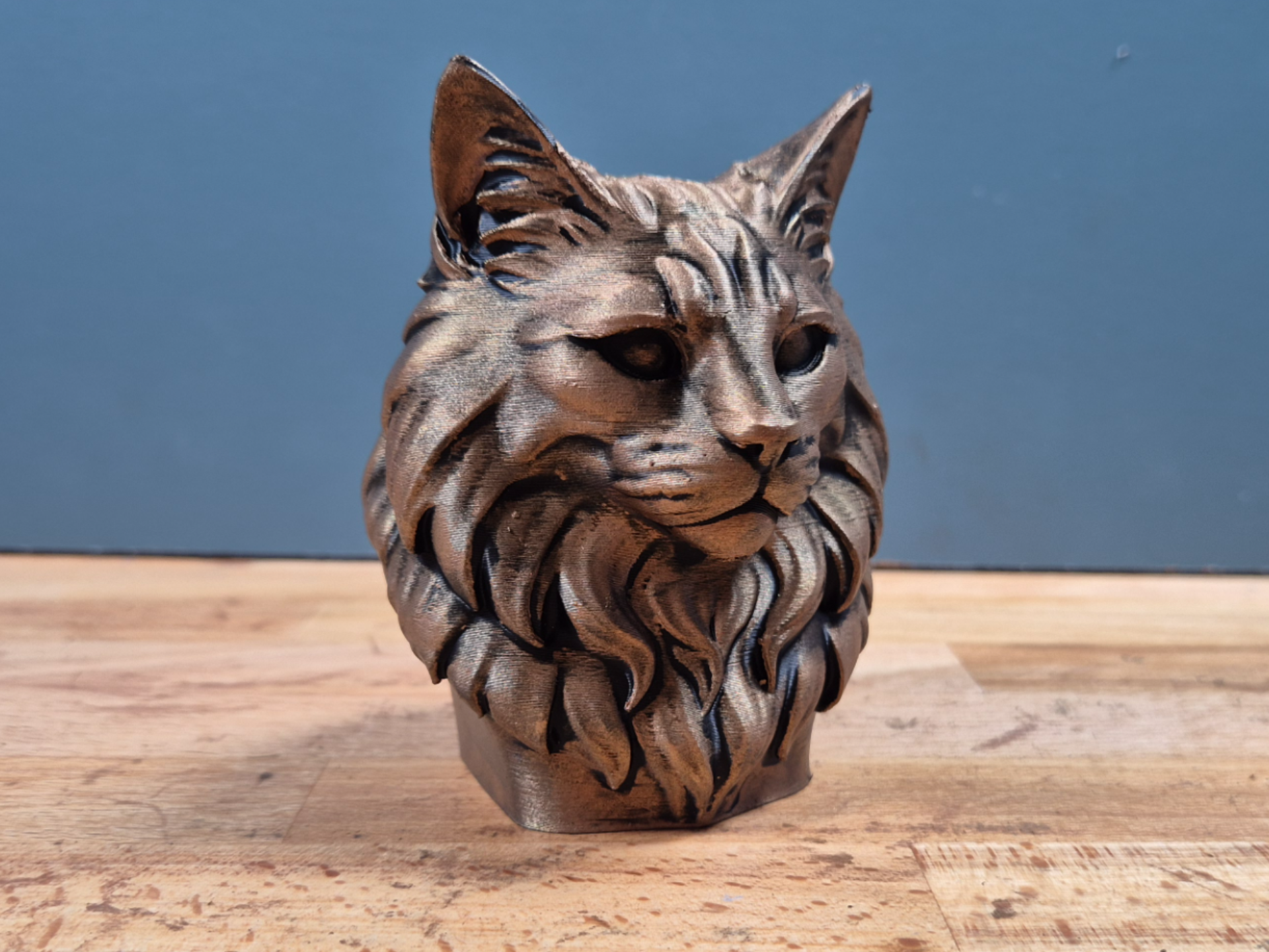 Norwegische Waldkatzen-Büste – Norwegian Forest Cat Bust | Made in Germany Fehn-factory.de