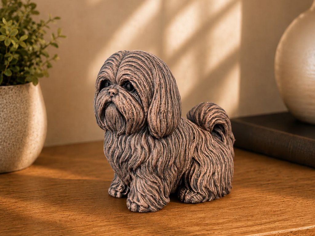 Shih Tzu – detailreiche Hundefigur mit langem Fell | Geschenk für Hundefans | Made in Germany Fehn-factory.de