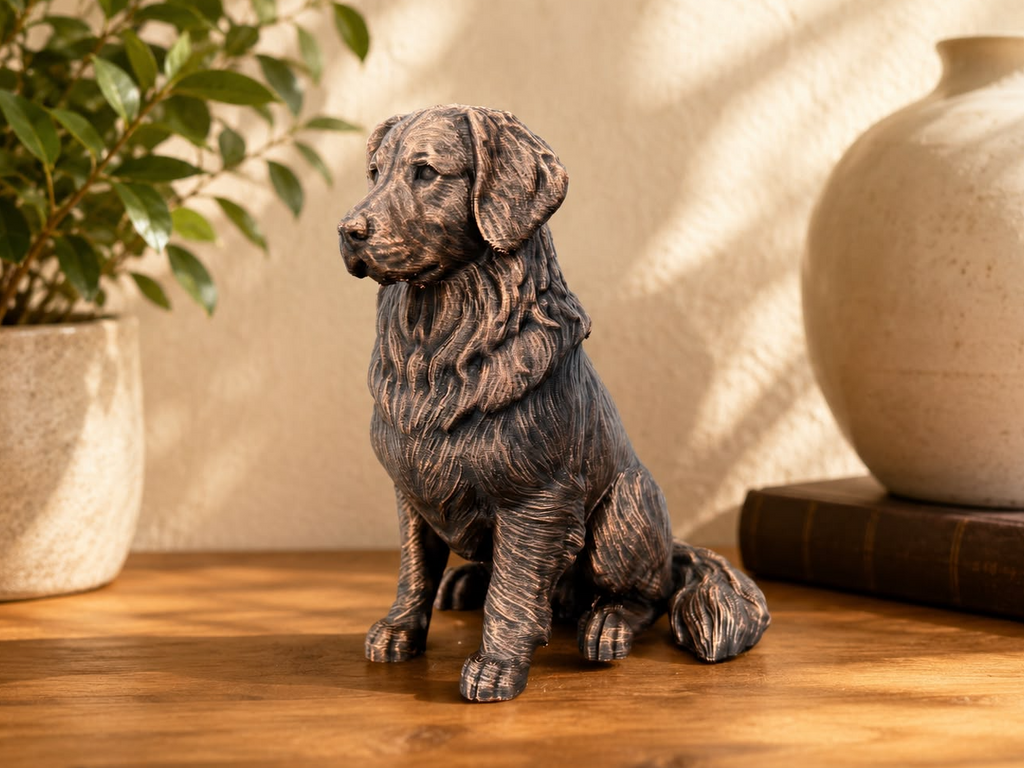 Golden Retriever – detailreiche sitzende Hundefigur | Geschenk für Hundefans | Made in Germany Fehn-factory.de