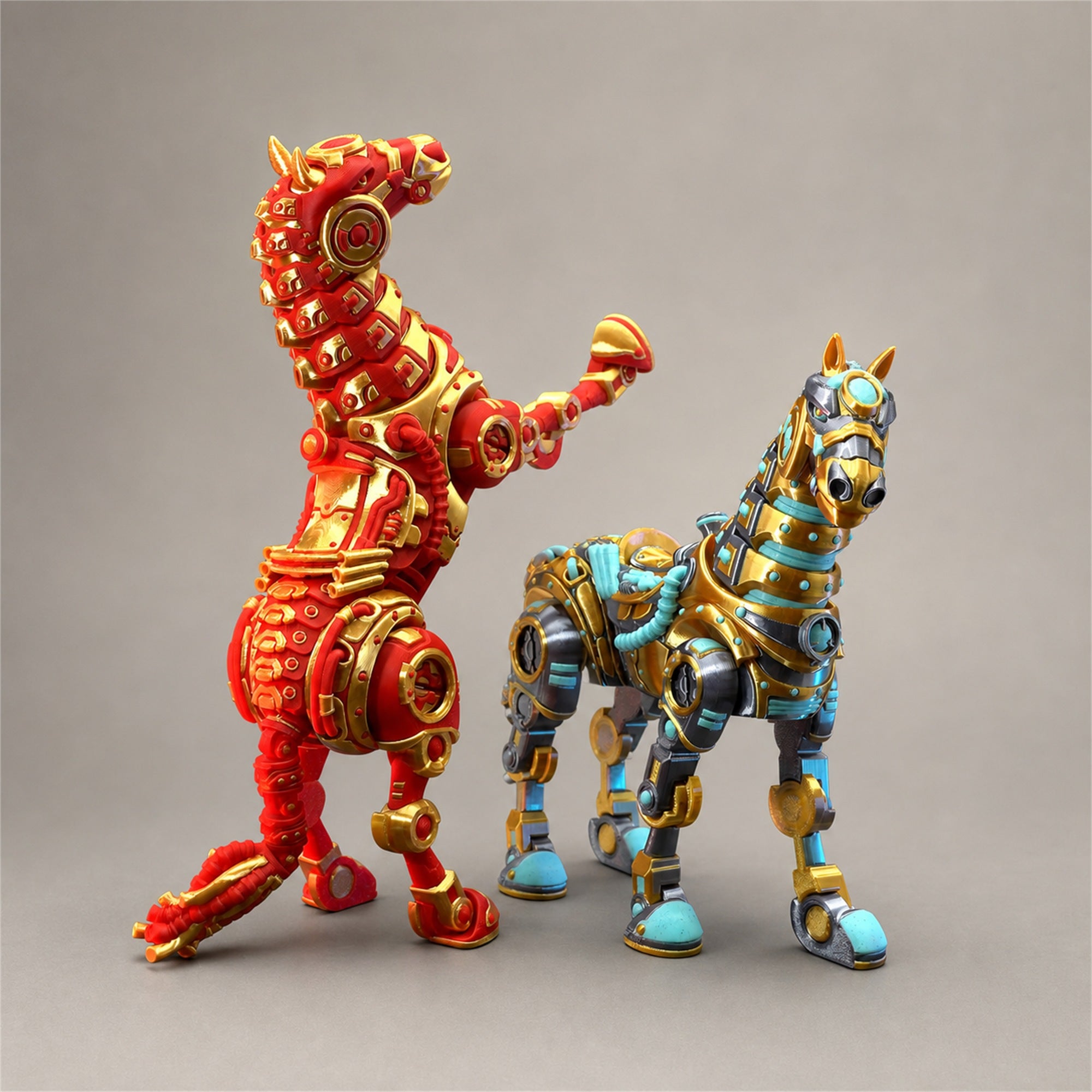 Cyber Horse & Unicorn – bewegliche Flexi-Pferdefigur FehnFactory