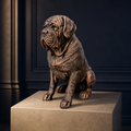Mastiff – detailreiche sitzende Hundefigur | Geschenk für Molosser-Fans | Made in Germany Fehn-factory.de
