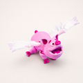 Flying Pig – bewegliche Schweinefigur mit weißen Steckflügeln FehnFactory