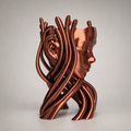 Abstract Girl – skulpturales Pflanzgefäß FehnFactory