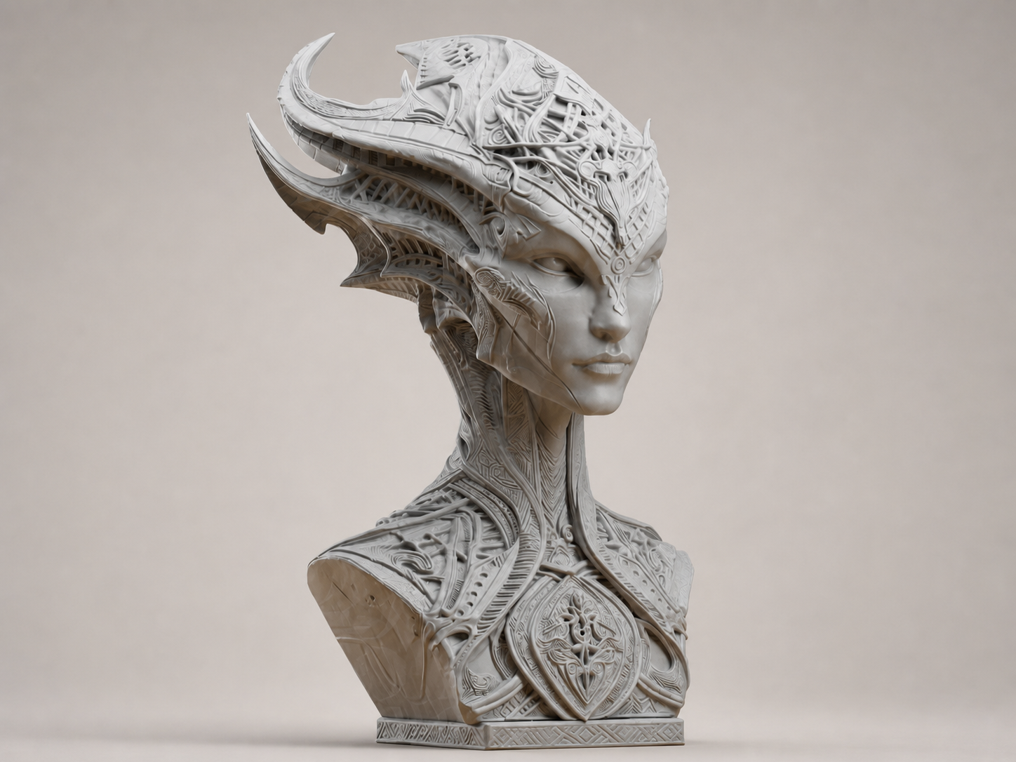 Biomechanische Alien-Kaiserin – Sci-Fi-Büste FehnFactory
