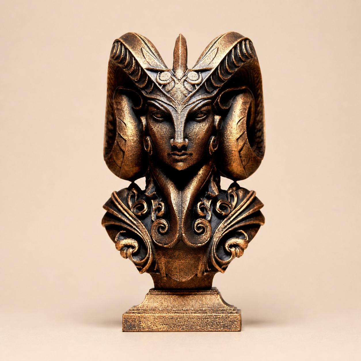 Lady Aries Skulptur – Sternzeichen Widder FehnFactory