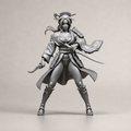Geisha-Kriegerin mit zwei Schwertern – Fantasy-Figur FehnFactory