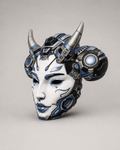 Tetsu Hannya – tragbare Cyber-Yokai-Cosplay-Maske FehnFactory