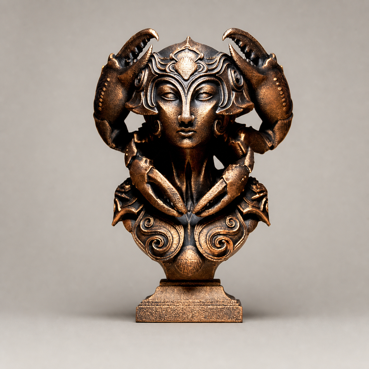 Lady Cancer Skulptur – Sternzeichen Krebs FehnFactory
