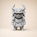 Mini-Samurai-Figur – Gehörnter Kabuto-Helm FehnFactory
