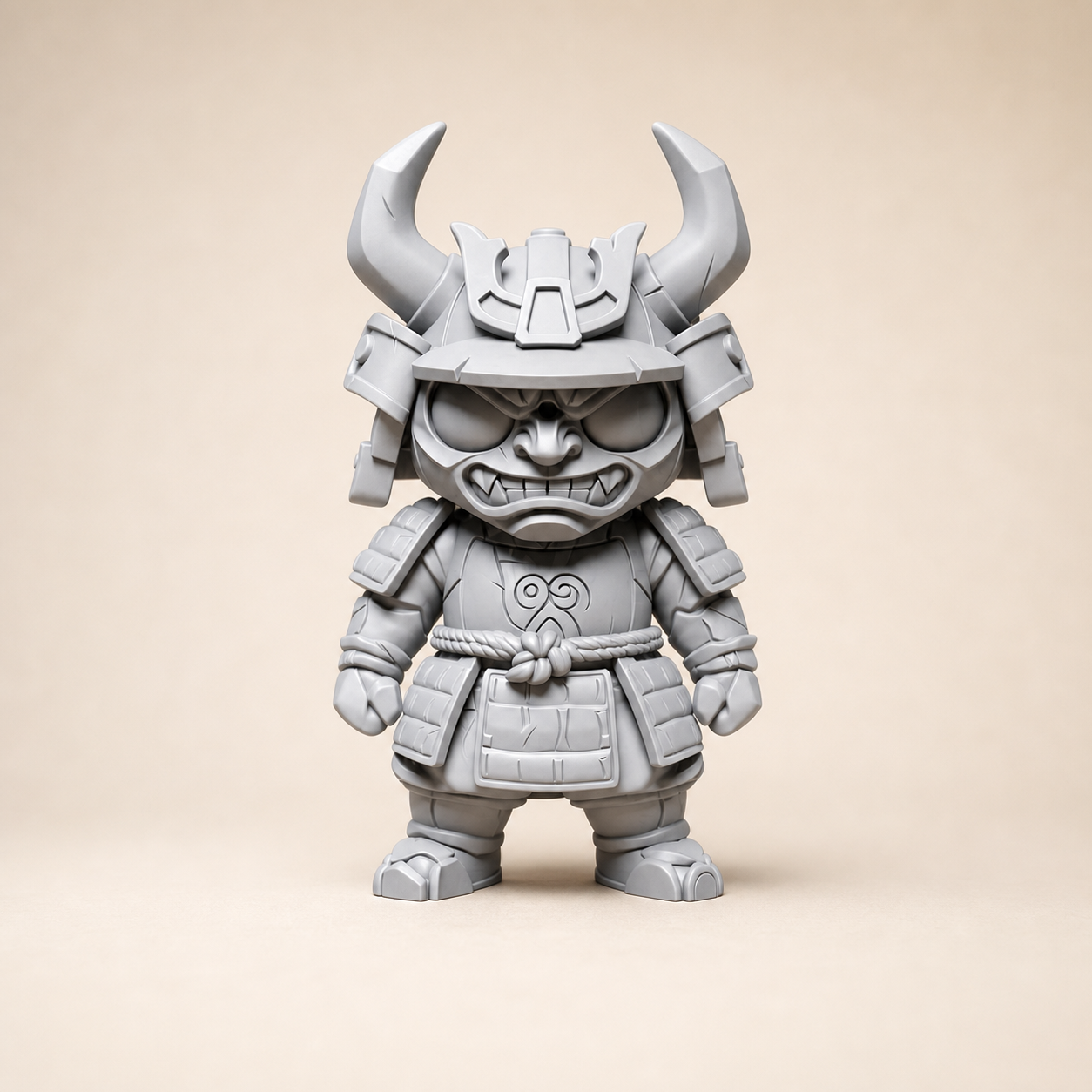Mini-Samurai-Figur – Gehörnter Kabuto-Helm FehnFactory
