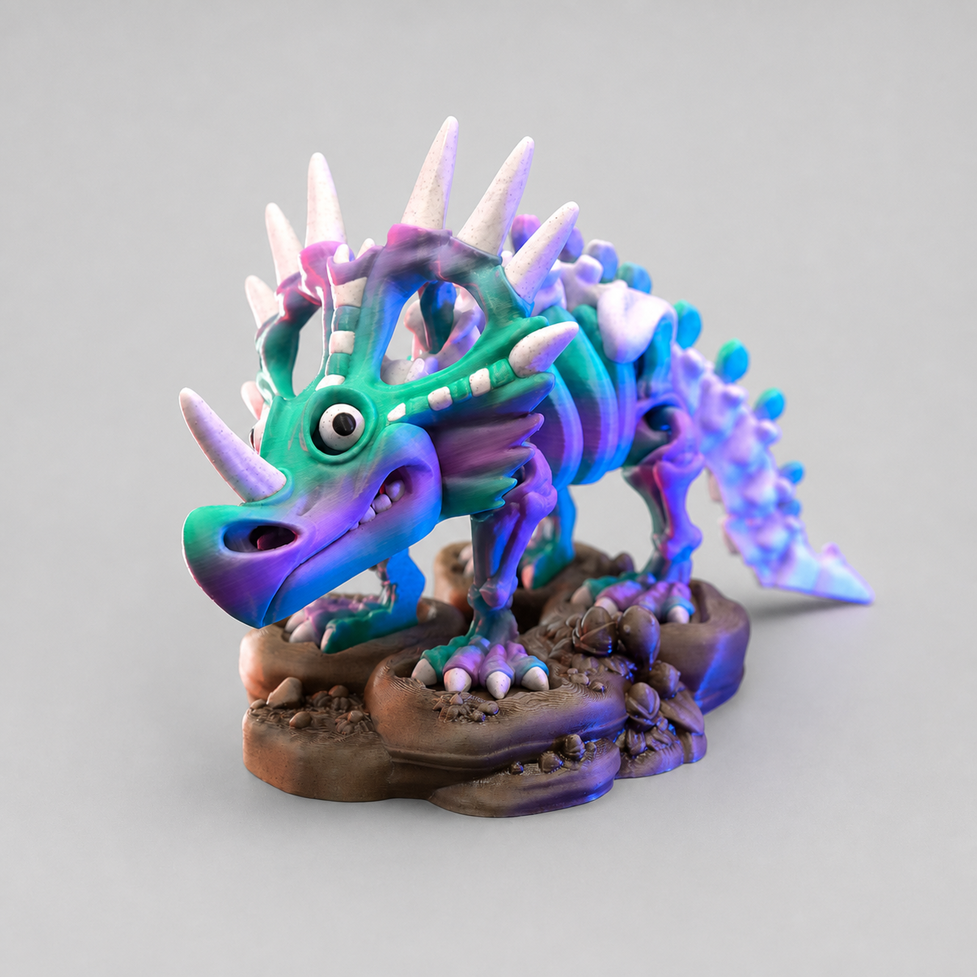 Skeleton Styracosaurus – beweglicher Skelett-Dino mit Stand FehnFactory