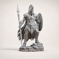 Spartanischer Krieger mit Speer und Schild FehnFactory
