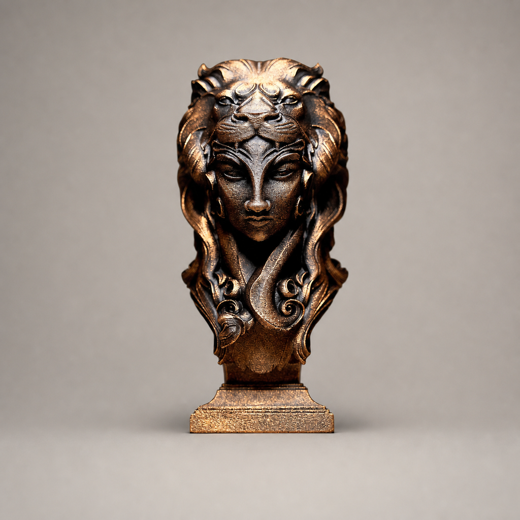 Lady Leo Skulptur – Sternzeichen Löwe FehnFactory