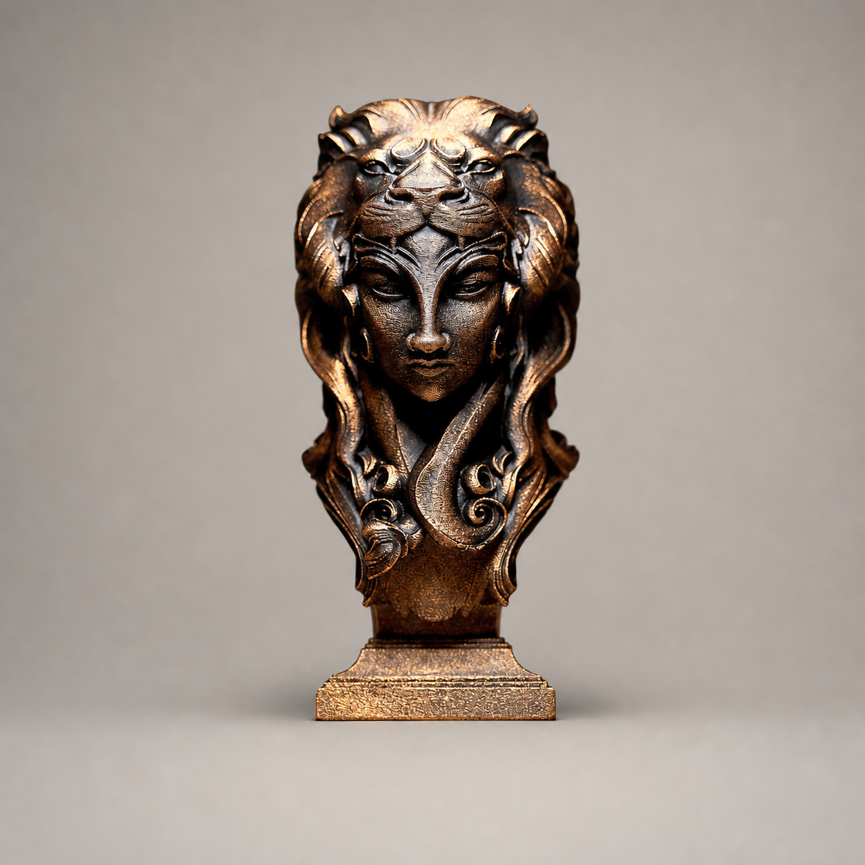 Lady Leo Skulptur – Sternzeichen Löwe FehnFactory