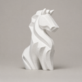 Moderne Ponyfigur – Geometrische Pferde-Skulptur FehnFactory
