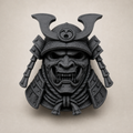 Oni-Samurai – Wandskulptur mit Schlüsselloch-Aufnahme FehnFactory