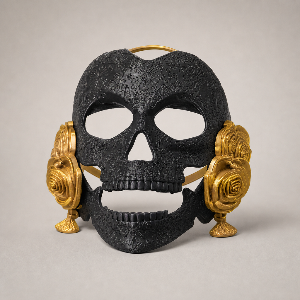 Catrina Totenkopfmaske – beweglicher Kiefer FehnFactory