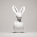 Moderne Hasenfigur – Minimalistische Skulptur FehnFactory